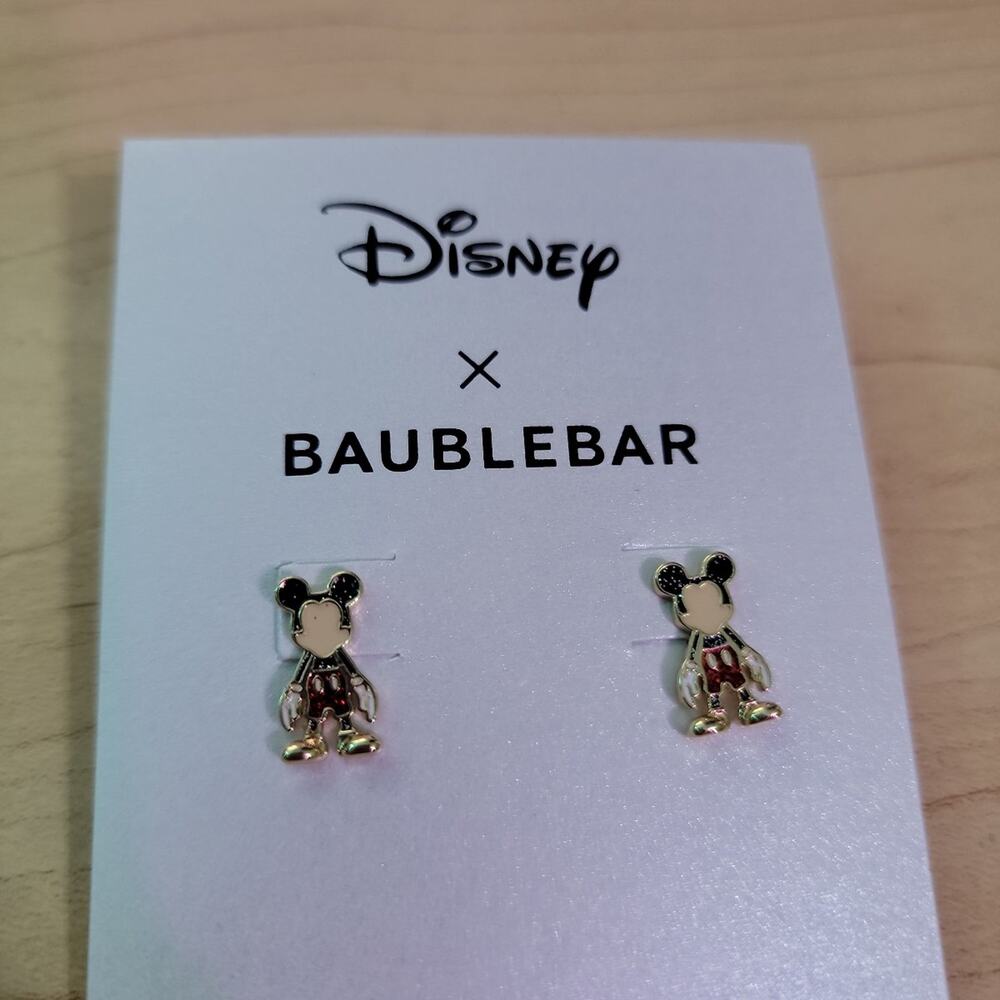 Baublebar Mickey Mouse Stud Micro Stud Earrings Brand NEW